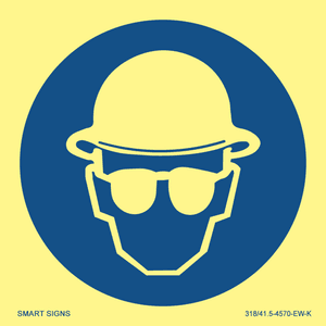 Hovedbilde P&aring;budt med Hjelm og Beskyttelsesbriller, 150*150 mm, Aluminium 